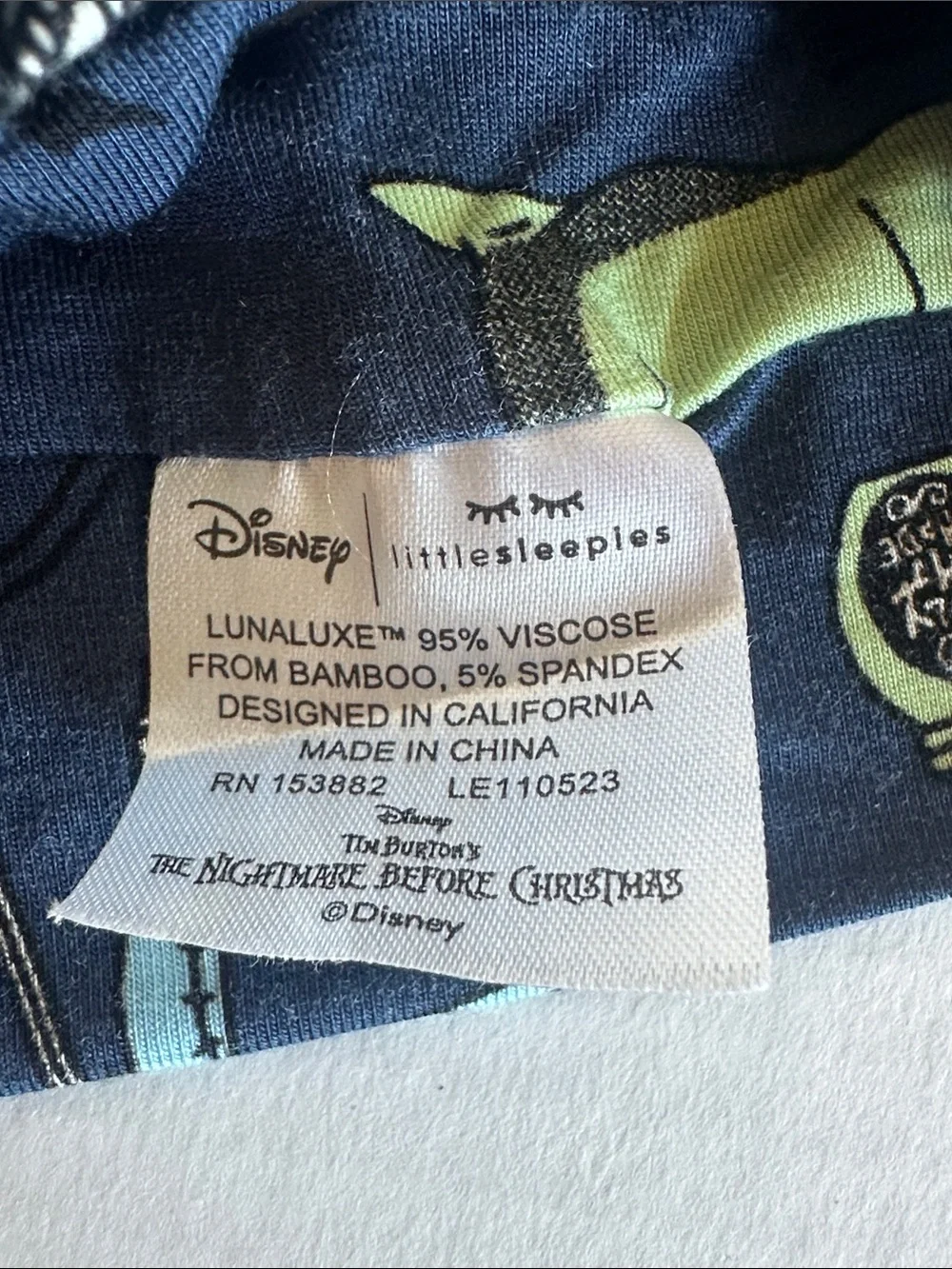 Little Sleepies Nightmare Before Christmas Jack & Friends Luxe Headband Bow NBC